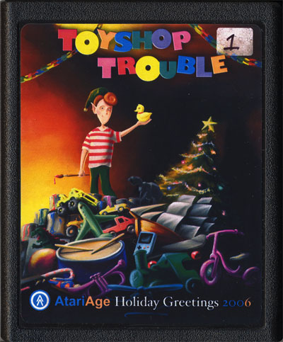 2006 AtariAge Holiday Cart: Toyshop Trouble (Atari 2600)