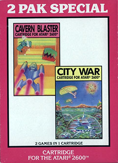 2 Pak Special - Cavern Blast, City War (Atari 2600)