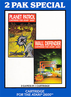 2 Pak Special - Planet Patrol, Wall Defender (Atari 2600)