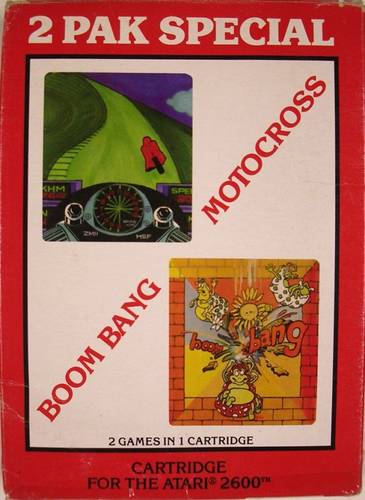 2 Pak Special - Motocross, Boom Bang (Atari 2600)