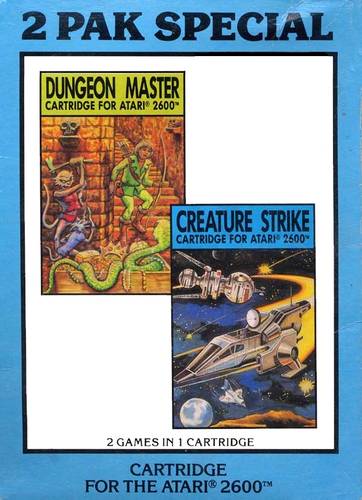 2 Pak Special - Dungeon Master, Creature Strike (Atari 2600)