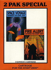 2 Pak Special - Space Voyage, Fire Alert (Atari 2600)