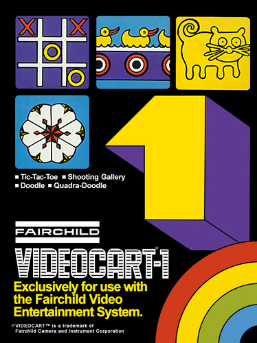 Videocart-1: Tic-Tac-Toe & Shooting Gallery & Doodle & Quadra-Doodle (Channel F)